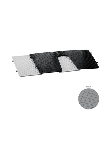Transom Pad, 450x360mm, w/Cleft, White