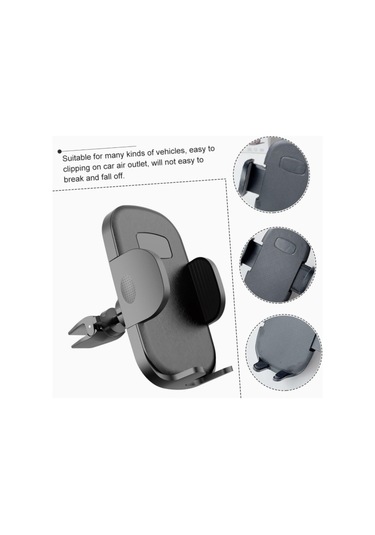 Sp-44 Oto Araç Telefon Tutucu 360 Havalandırmaya Izgaraya Giren