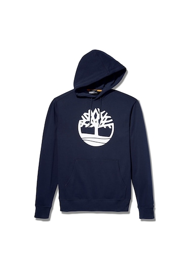 Timberland Core Tree Logo Pull Over Hoodie Erkek Günlük Sweatshir Lacivert
