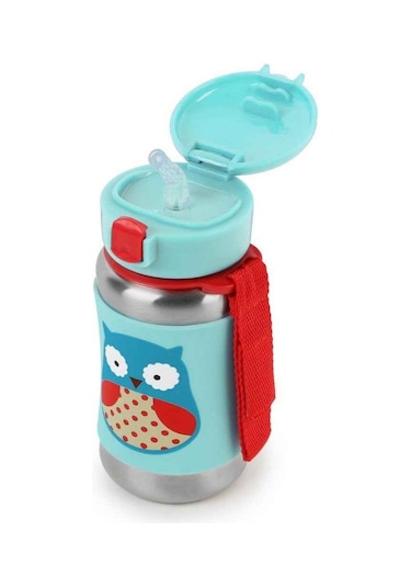 Skip Hop Zoo Pipetli Paslanmaz Çelik Suluk Baykuş Baykuş