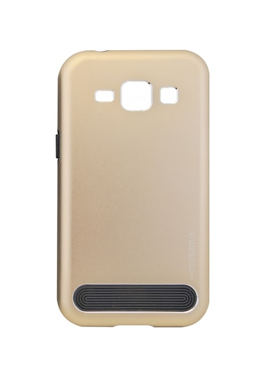 Motomo Samsung Galaxy J100 J1 Uyumlu Arka Koruma Arka Koruma Kılıf Gold