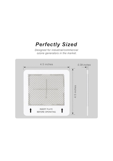 Geeroyoo 2 Adet Değiştirilebilir Seramik Ozon Levhası - 4.5x4.5 İnç Boyutunda