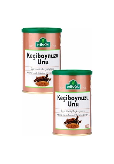 Arifoğlu Öğütülmüş Keçiboynuzu Unu Teneke 2 x 180 G