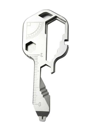 Pazly Tornavida Tirbuşon Şişe Açacağı Paslanmaz Çelik Kordonlu Çok Fonksiyonlu Anahtarlık Aracı 46465780 & Jd Gümüş Gümüş