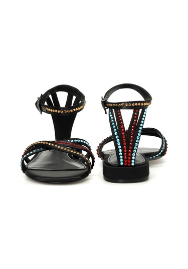 Nine West Nedan 3fx Siyah Kadın Düz Sandalet 000000000101337596 Siyah