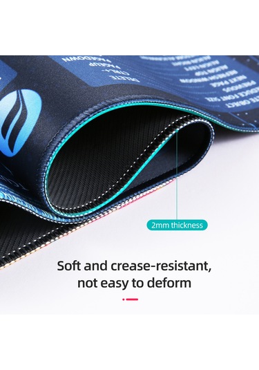 90 40cm Ultra-büyük Boy Oyun Ofis Mouse Pad Kaymaz Aşınmaya,mavi