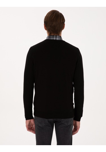 Pierre Cardin Erkek Siyah Kazak /triko 50314190-vr046 Siyah