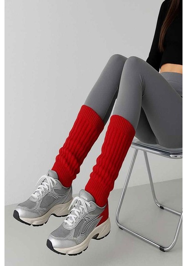 Basic Kalın Pamuk İçerikli Tozluk Kırmızı