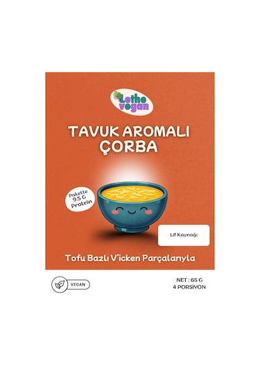 Lethe Vegan Tavuk Aromalı Çorba 65gr-3666