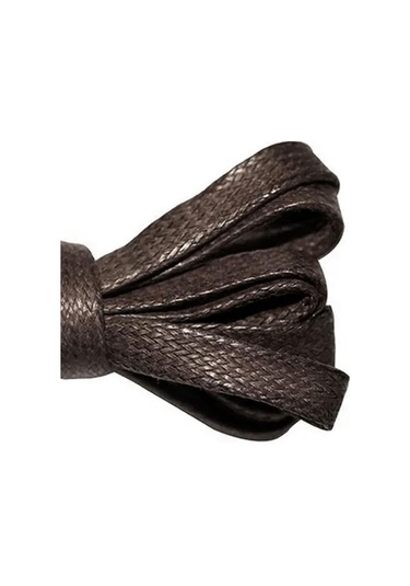 120 Cm Kahverengi Yassı Mumlu Ayakkabı Bağcığı Kahverengi