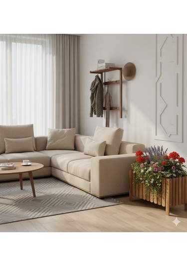 Ahşap Çiçeklik Saksılık 62 38 0 - 1 Kg