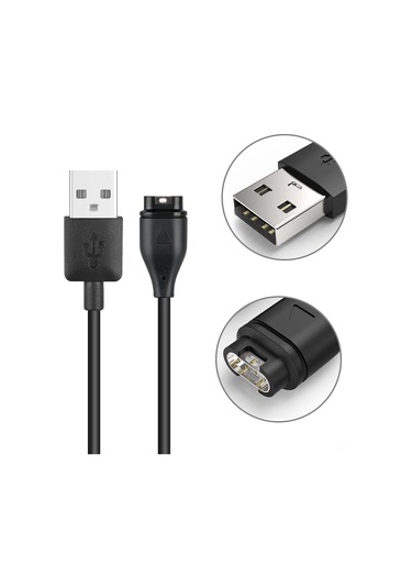 Hombey Garmin Akıllı Saat Usb Şarj Kablosu - Vivoactive 3, Fenix 5/5s/5x, Forerunner 245/935/645, Approach 60 Uyumlu Yedek Şarj Kablosu