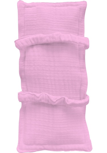 Pamuk Muslin Bebek Emzirme Yastığı Ter Emici Kol Yastığı Pembe