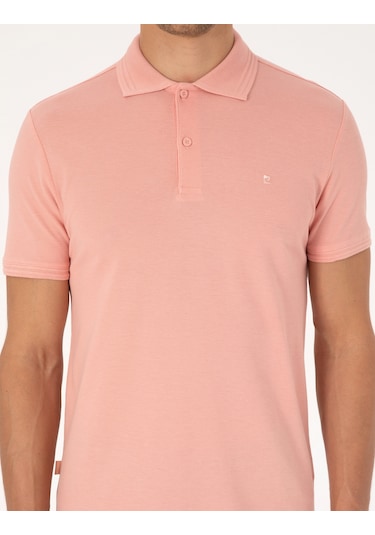 Pierre Cardin Erkek Gül Kurusu Tişört Basic 50325323-vr026 Gülkurusu