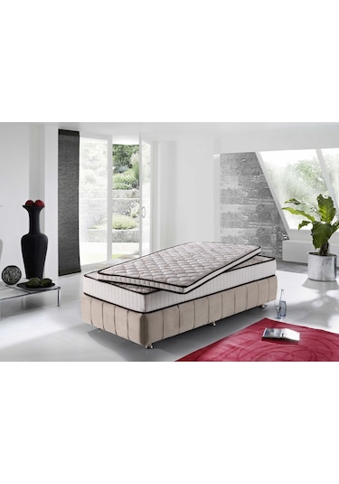 Mu&bah Ekstra Ortopedik Bamboo Lastikli Yatak Şiltesi / Yatak Pedi / Topper 5 Cm 90x190