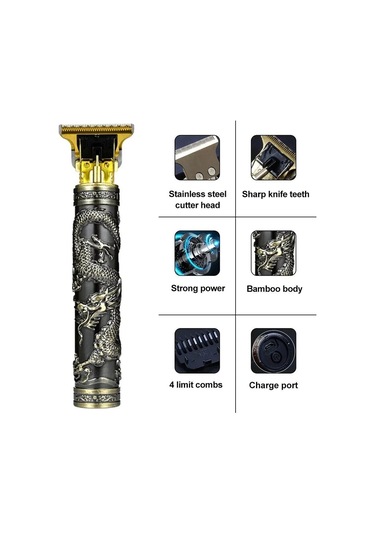 Vintage T9 Elektrikli Akülü Saç Kesme Makinesi Profesyonel Saç Berber Giyotin Erkekler Için Kesme Makinesi Tıraş Makinesi Sakal Çakmak