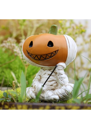 Suntek Balkabağı Figürü Cadılar Bayramı Hediyesi Masa 6x6,7x7,9 Cm