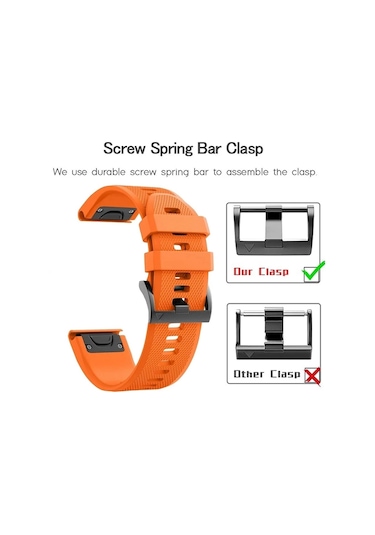 Sones Garmin Marq Athlete Gen 2 22mm Hızlı Açılan Silikon Saat Kordonu