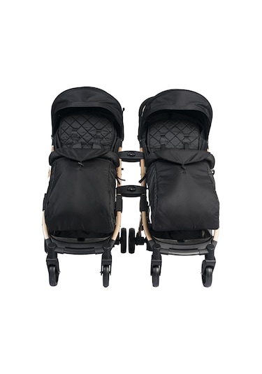 Lorelli Fiorano New Kabin İkiz Bebek Arabası - Dolphin Grey - Gri