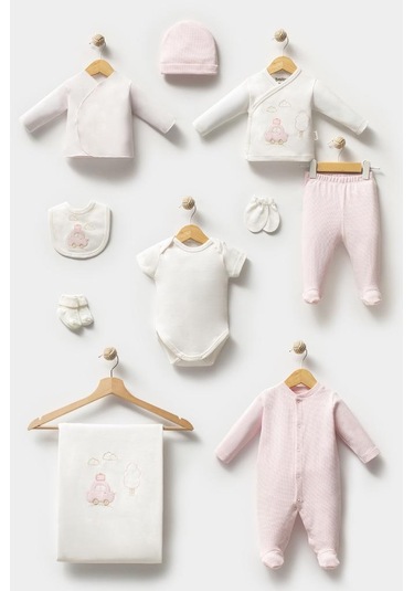 Bebitof %100 Pamuk Sevimli Araba Desenli 10 Parça Kutulu Yenidoğan Hastane Çıkışı Zıbın Seti Bbtf.pmb.10109 Pembe Bebitof %100 Pamuk Sevimli Araba Desenli 10 Parça Kutulu Yenidoğan Hastane Çıkışı Zıbın Seti Bbtf.pmb.10109 Pembe