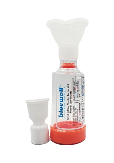 Bluewell Aerochamber İnhalasyon Cihazı Kırmızı 0 - 18 Ay