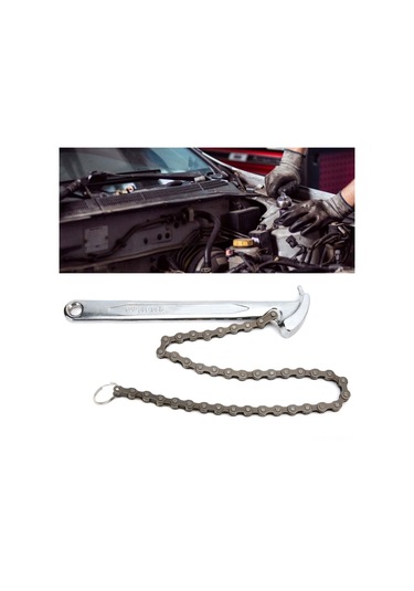 Maiyame 9 İnç Zincirli Anahtar - Isıtma İşlemli Çelik, 156mm Çap Kapasitesi, Pas Koruyucu Kaplama, Filtre Ve Boru Uygulamaları