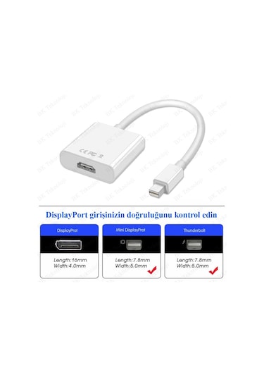 Mini Displayport - Hdmı Çevirivi Video Adaptörü