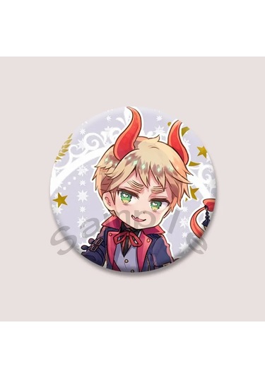Anime Hetalia Dünya Yıldızı Broş Sırt Çantası Şapka Dekorasyon Karikatür Karakter Emaye 50mm Style 22 50mm Çok Renkli