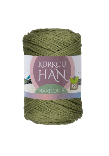 Premium Makrome Ipi 3mm 200gr 120m Örgü Ipi - Yeşil