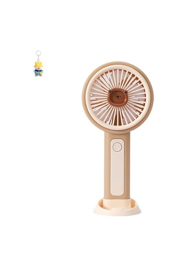 Karikatür El Küçük Fan Usb Taşınabilirüçvites Rüzgar Meyve Masaüstü Mini Fan Eyı6eb Açık Kahverengi