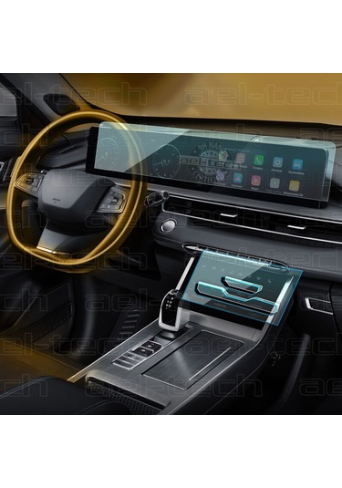Chery Tiggo 7 Pro Avantgarde Uyumlu Gösterge Navigasyon Klima 9h Nano Ekran Koruyucu 2li Set