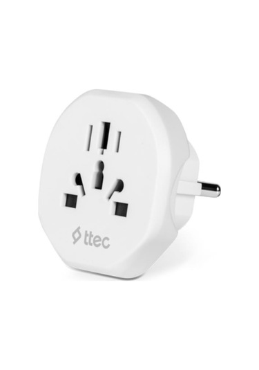 Ttec Akım Korumalı 10a/250v Amerikan/avrupa/ingiliz Tipi Priz Dönüştürücü Priz Çevirici Adaptör Priz
