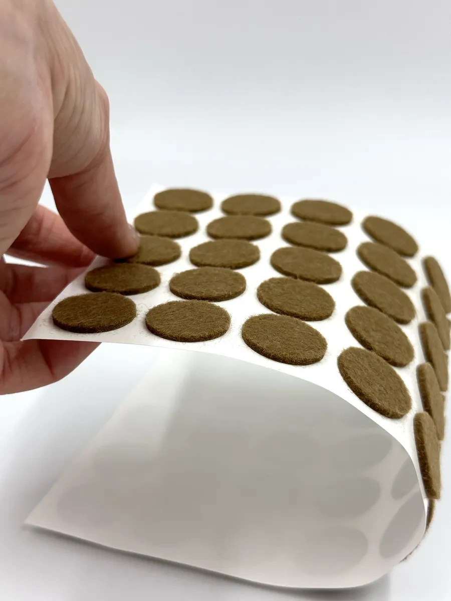 Hey Case Kendinden Yapışkanlı Yuvarlak Sandalye Ayağı Pedleri 92132630 Kahverengi