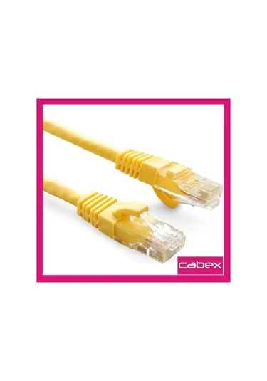 Cabex Cat6 Yellow /  Sarı Patch Cord 1 Mt