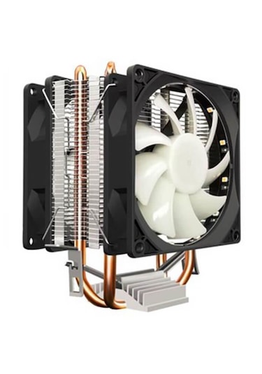 Coolmoon Rgb Led Kule Tip Çift Fan Bakır Taban İşlemci Soğutucu