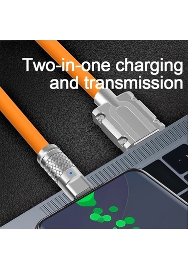 Prestigegoods 120w 6a Şarj Sıvı Silikon Usb Kablosu Tip-c, İos Aydınlatma, İphone Xiaomi Huawei Samsung Uyumlu