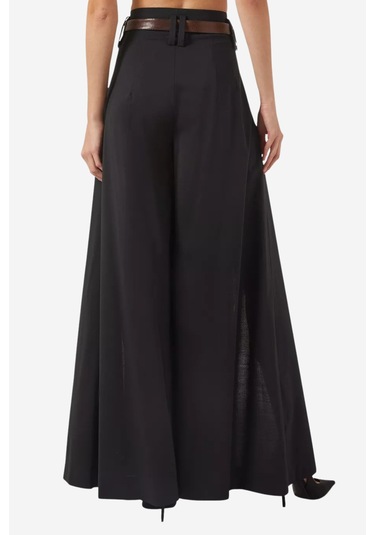 A.w.a.k.e. Mode Wide - Leg Yan Yırtmaçlı Pantolon Siyah