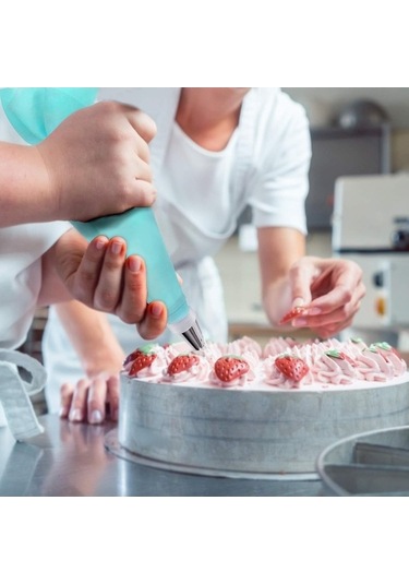 Maoyaya Boru Torbaları Ve Uçları Seti, Yeniden Kullanılabilir, Hamur İşleri Ve Kek Dekorasyon İçin Silikon Halkalı Kiti ham