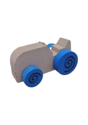 Mr. Quokka Ahşap Traktör - Mavi