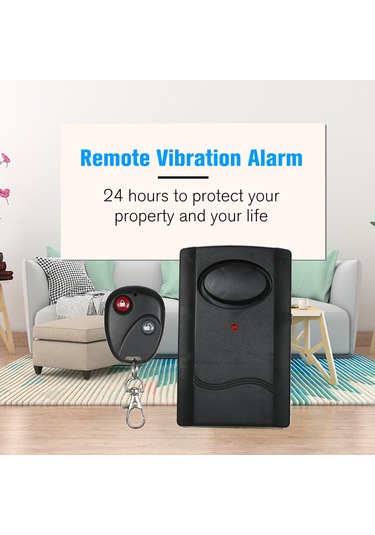 Mufunye Kablosuz Uzaktan Kumanda Titreşim Alarmı Hırsızlık Önleme Dedektörü Araba Motosiklet Kayıp Önleme Uyarısı Kapı Pencere Alarm Sensörü Ev Güvenlik Alarm Sistemi