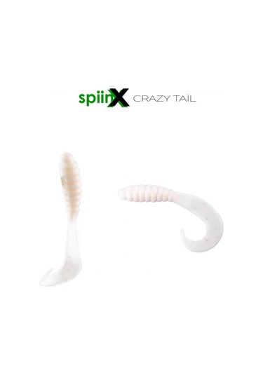 Spıınx Crazy Taıl Kuyruk 7.5cm 10p Glow Pearl Whıte