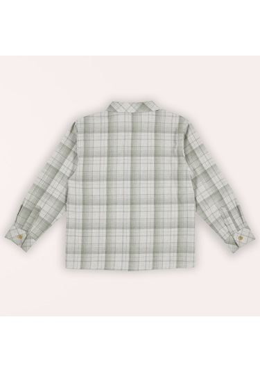 Erkek Çocuk Ekose Desenli Gömlek Açık Haki 2421bk06005-4794 001