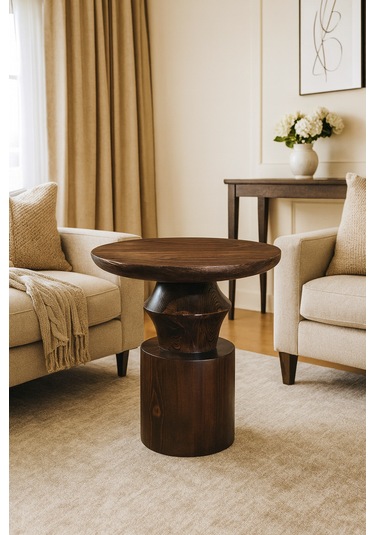 Nordtre Ahşap Orta Sehpa Ceviz Renk Mantar Sehpa Ceviz Nordtre Ahşap Orta Sehpa Ceviz Renk Mantar Sehpa Ceviz