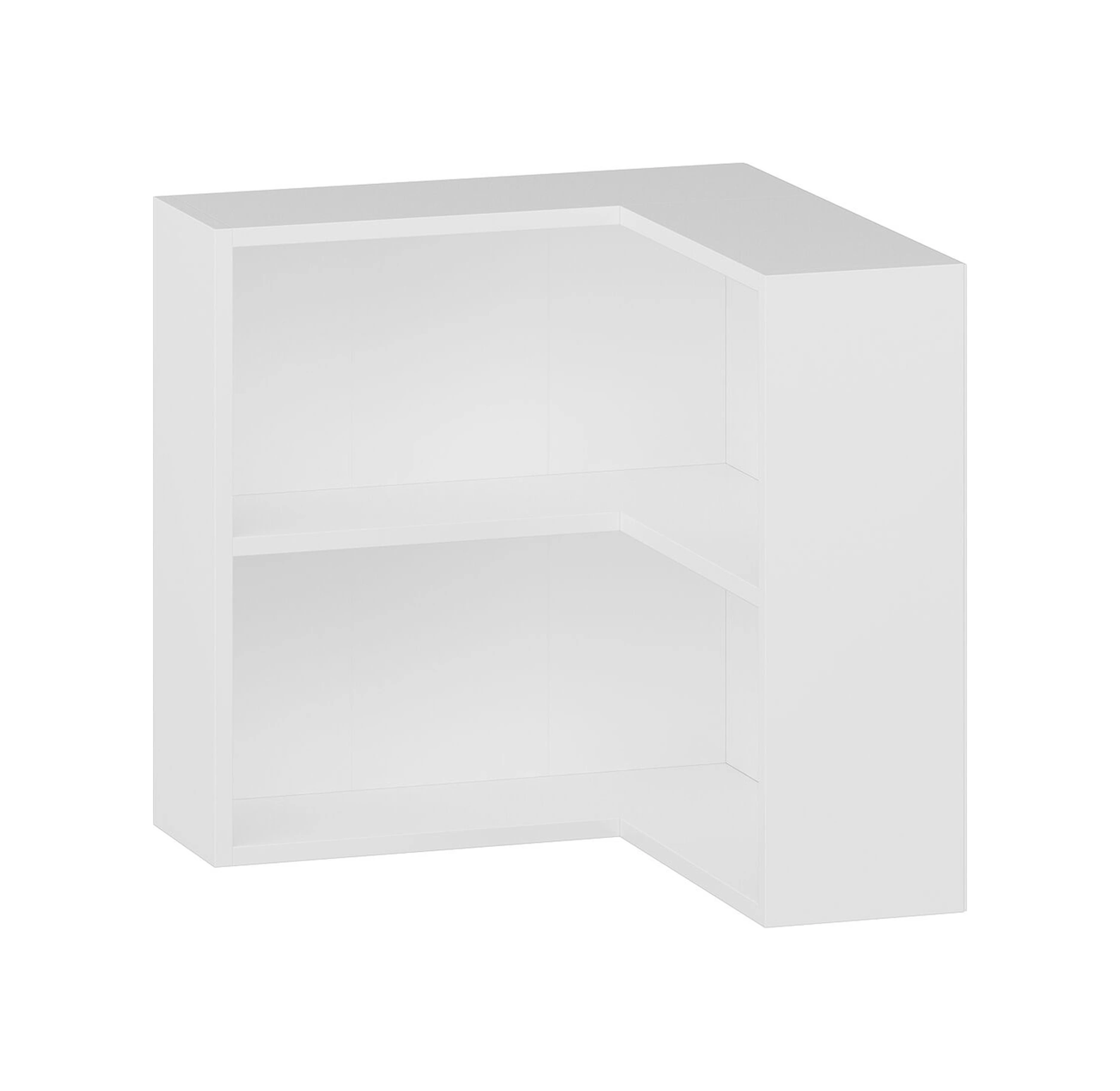 Adel 1 Raflı Köşe Kitaplık - Beyaz Beyaz