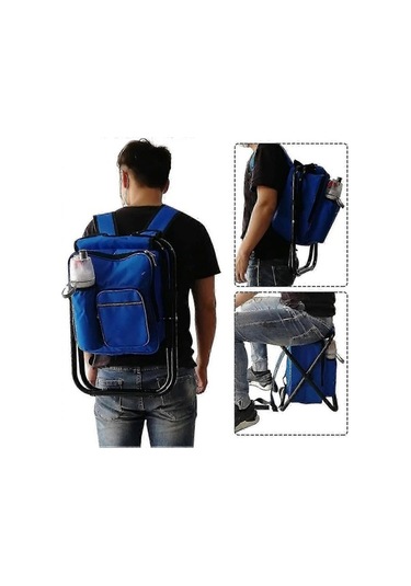 Bloomnest Sırt Çantalı Kamp Sandalyesi - Su Geçirmez Balıkçılık Tabure, Kamp/mangal/piknik İçin Hafif Yalıtımlı Sandalye A1168 Altın-siyah Altın - Siyah