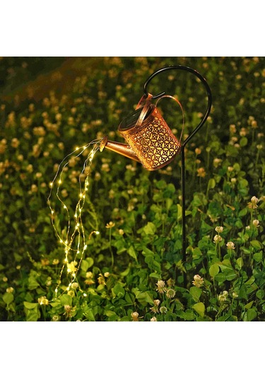 Güneş Açık Hava Dekoratif Işık, Sulama Kutuları Işıklarla 36 Led Işıklı Güneş Şelale Işıkları A