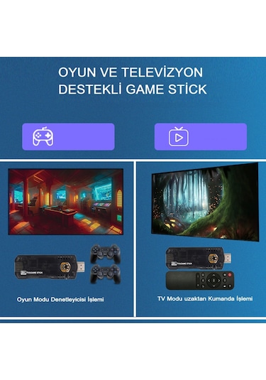 Arcade 8K 10.000 Oyunlu HD Mini TV Android Retro Oyun Konsolu