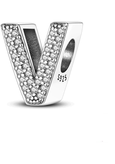 Fubena Taşlı Harf Charm - V