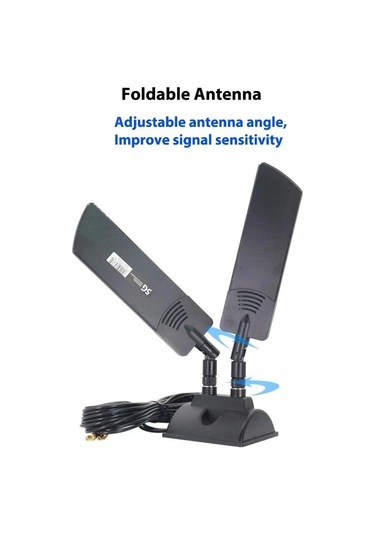 Sones 42dbi 5g Yönlendirici Harici Anten Dış Mekan Uzun Menzilli Wifi Sinyal Kapsama Alanı Güçlendirici, Özellikler: Sma Erkek Siyah