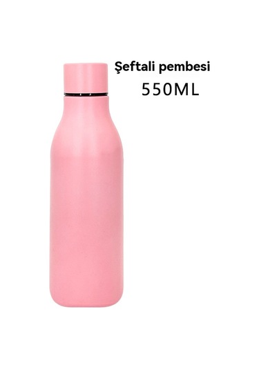 Paslanmaz Çelik 304 Spor Sprey Kaplamalı Sıcak Ve Soğuk Su Bardağı Pembe